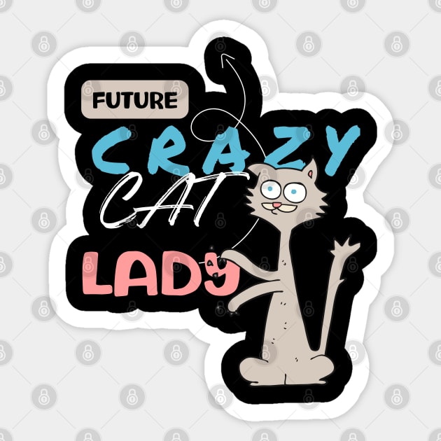 Future Crazy Cat Lady Sticker by BetsyBuzz